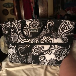 Vera Bradley black and white pattern tote.
